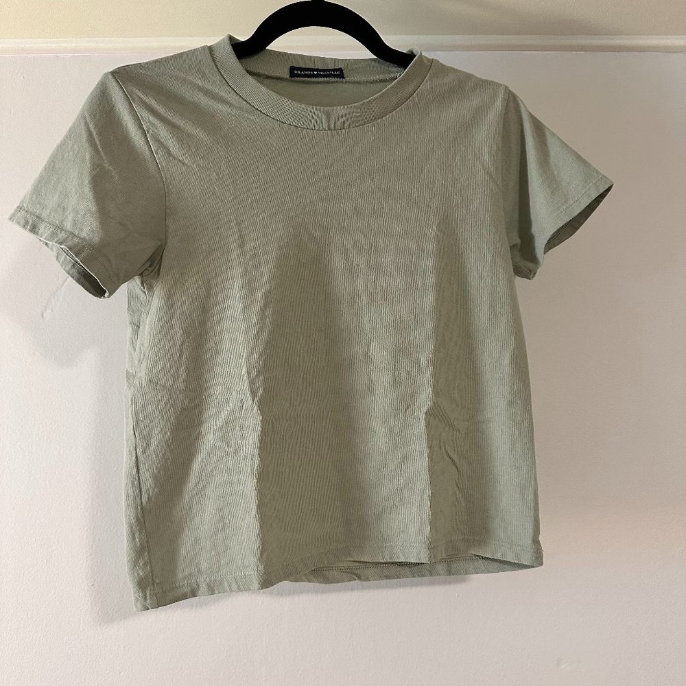Brandy Melville Light Green Helen Top Small